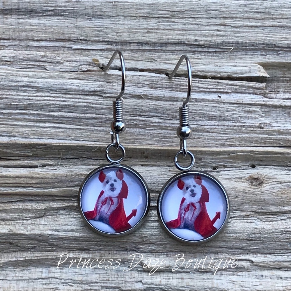 Cute Dog Halloween Dangle Earrings